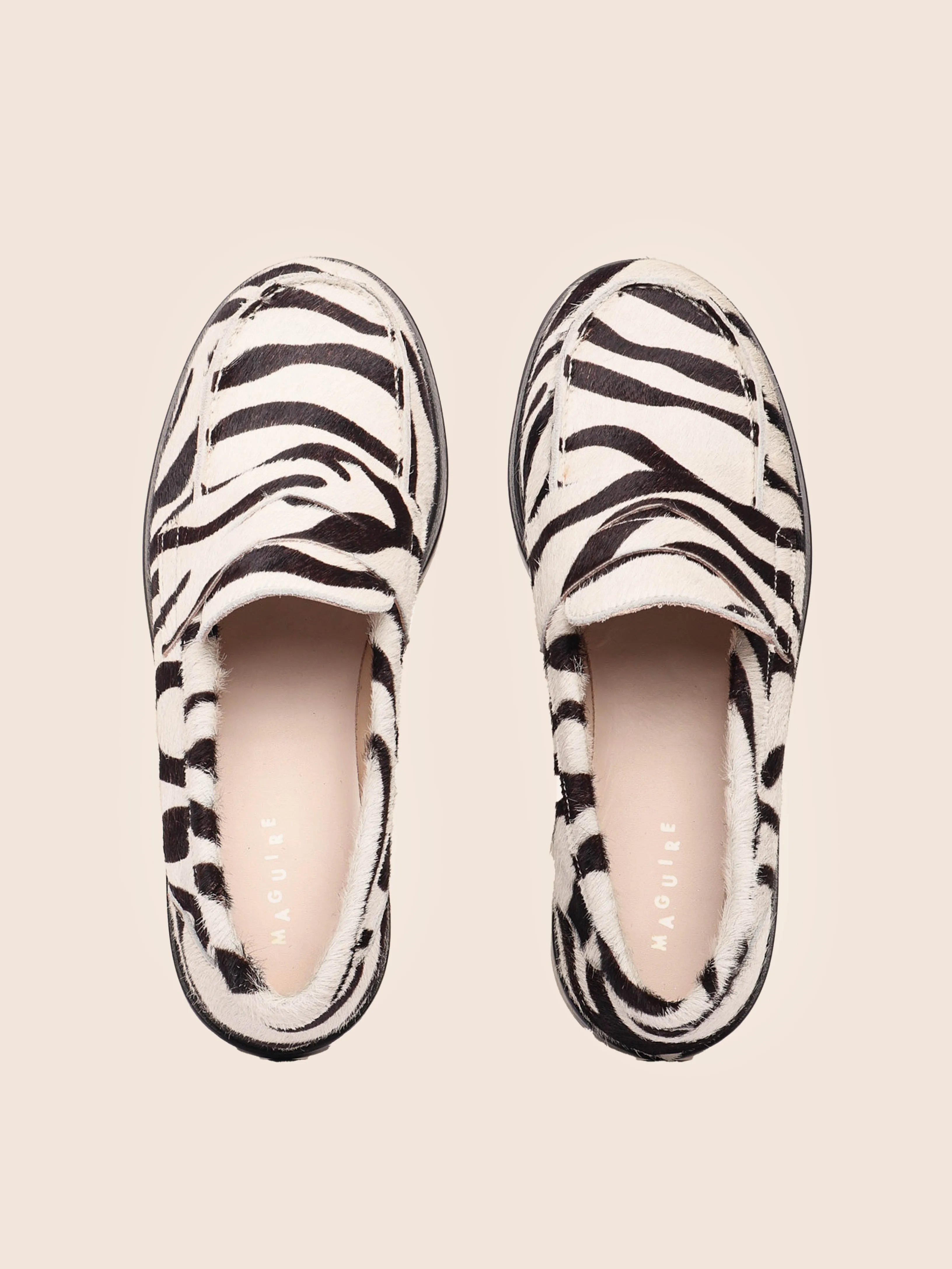 Dance Mood Adjustable Sole Orio Zebra Loafer