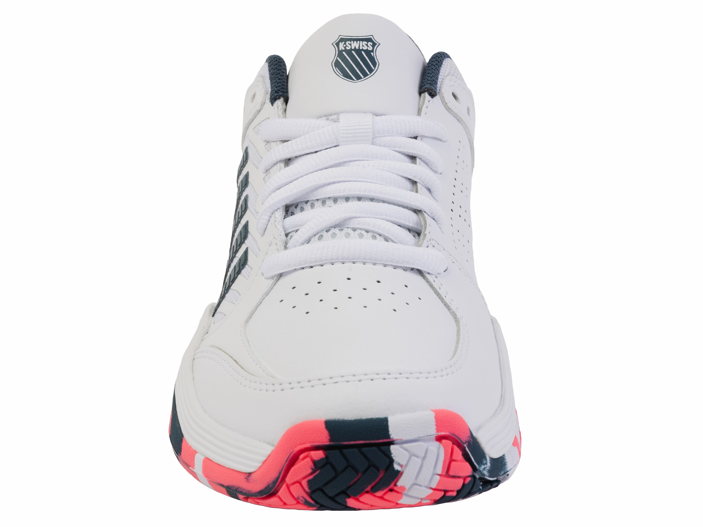 84428-129-M | COURT EXPRESS 2 | WHITE/STARGAZER/NEON BLAZE Fast pace