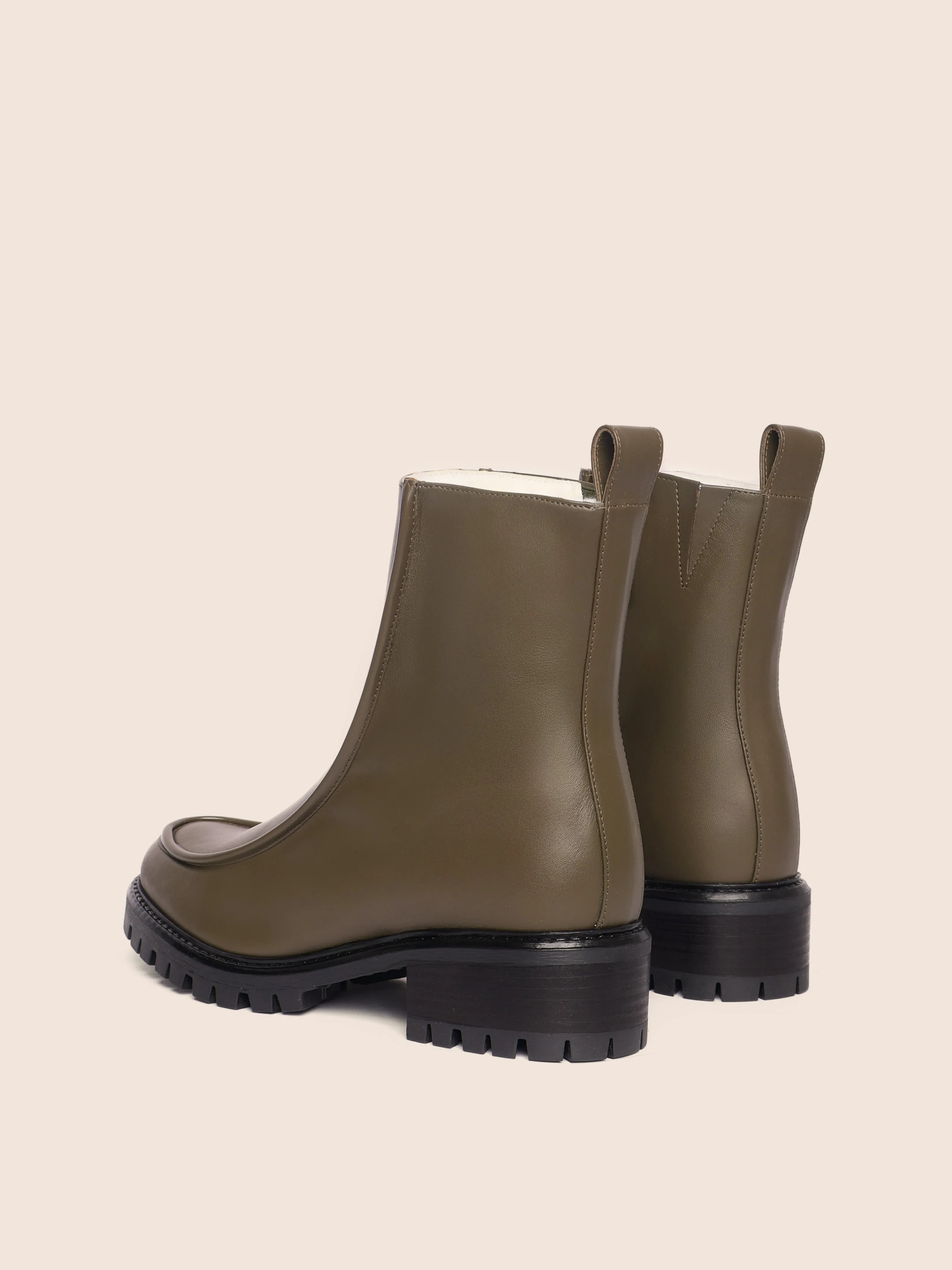 Vigo Olive Lined Boot Protective Finish All Day Worker