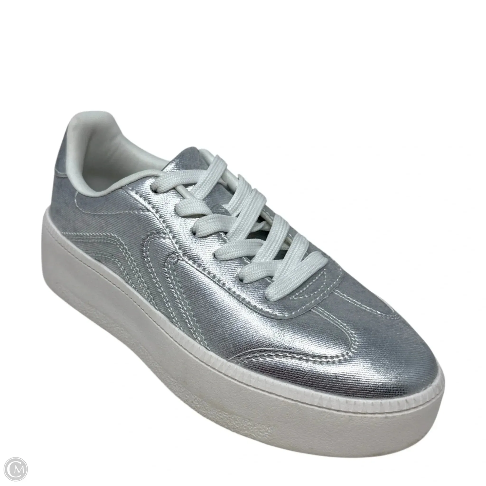 Waterproof Lining Allixe Sneakers By Call It Spring By Aldo In Silver, Size: 7