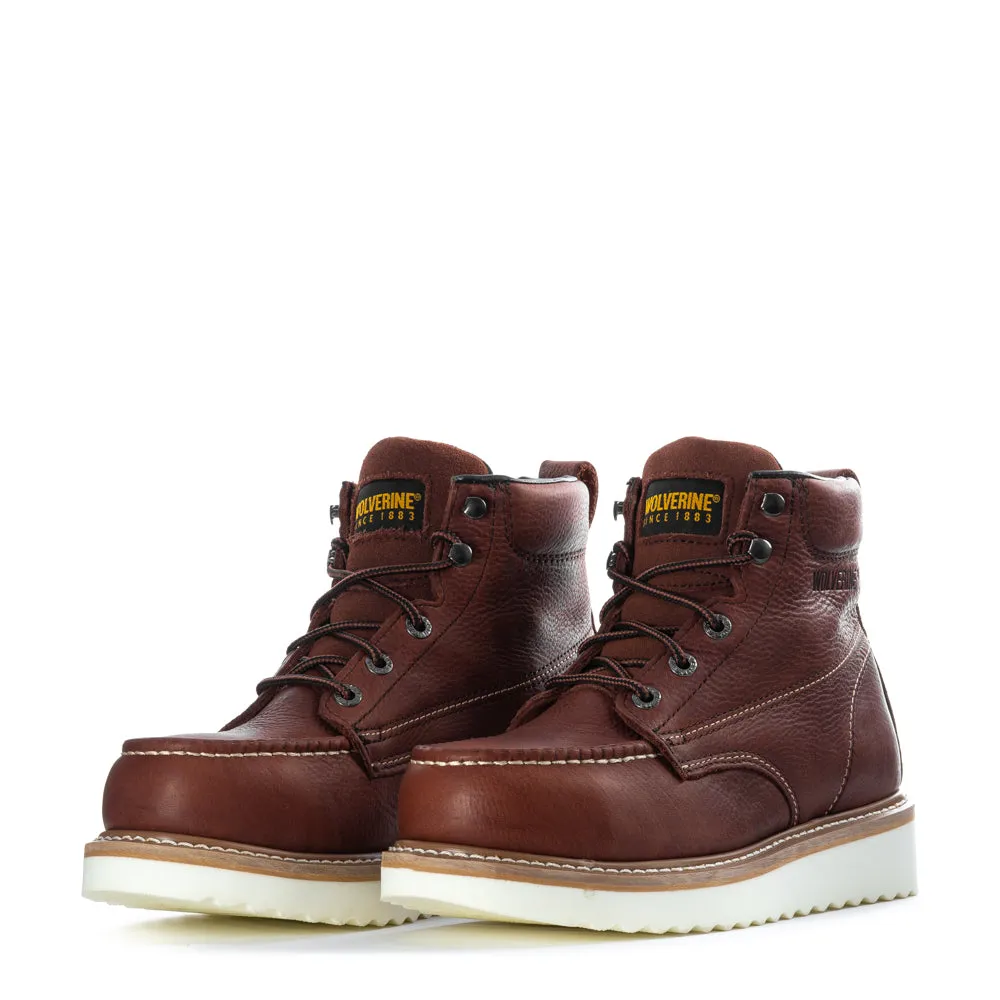 Pressure Relief Grooves 6' Work Wedge Steel Toe - Mens