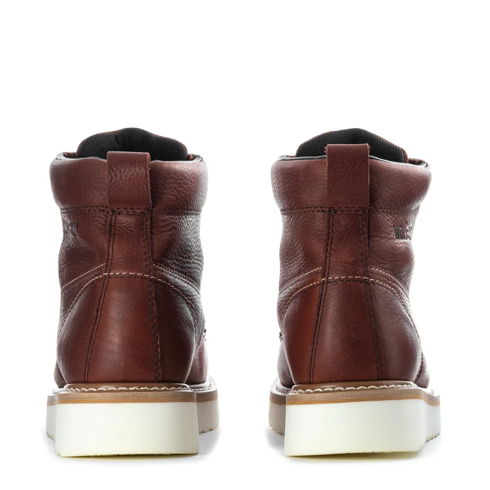 6' Work Wedge Steel Toe - Mens Dynamic Lacing Comfort Soft