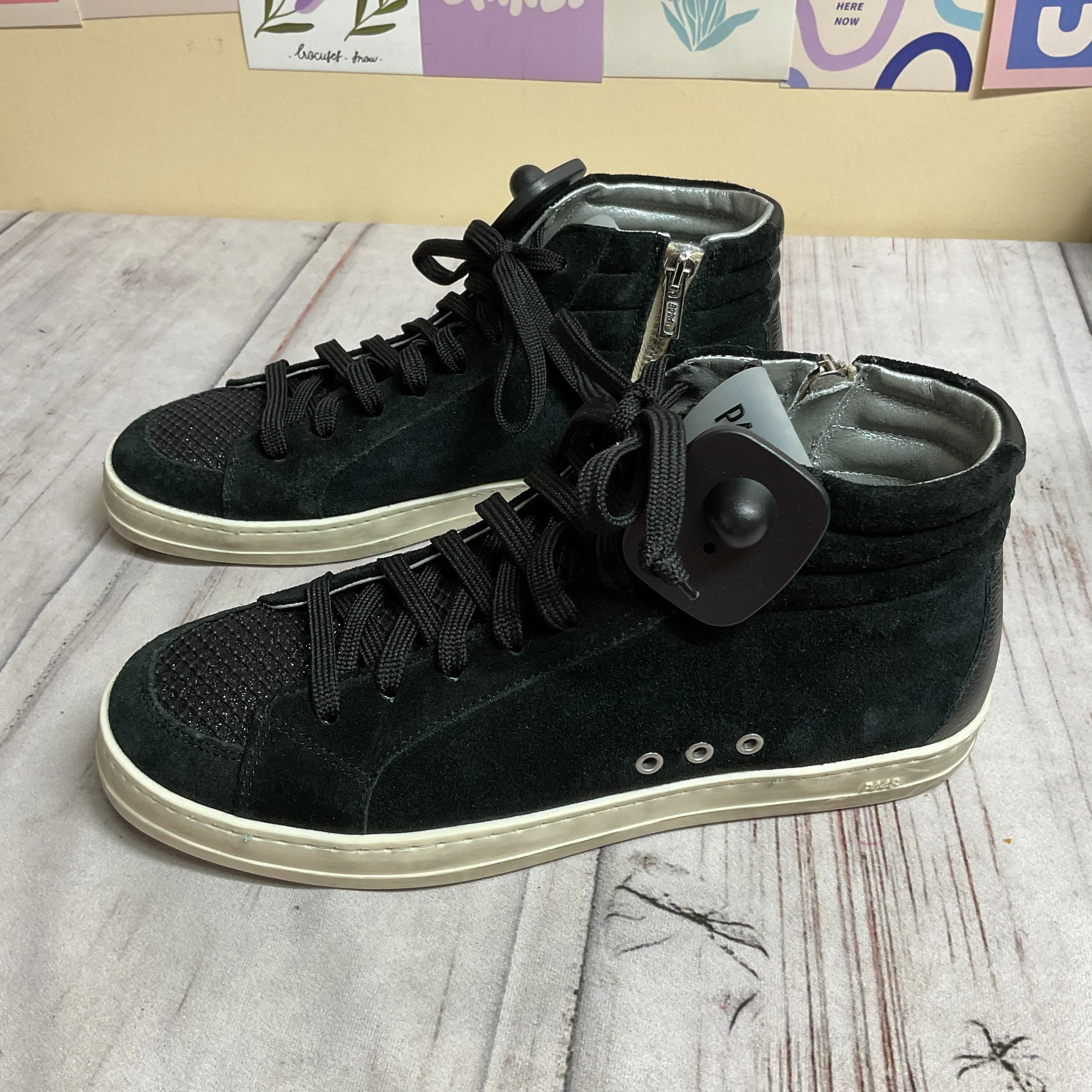 Heel Cushioning Vegan Material Option Shoes Sneakers By P448 In Black, Size:39