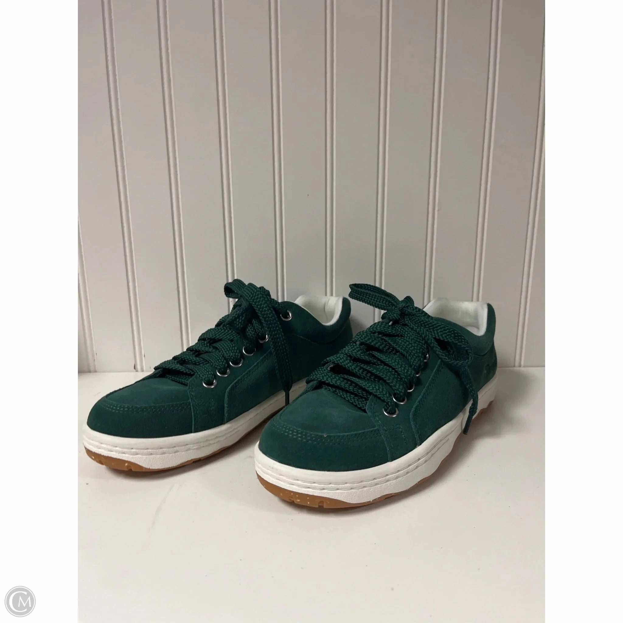 Shoes Sneakers By Simple In Green, Size: 8 Urban Runner Multifunctional