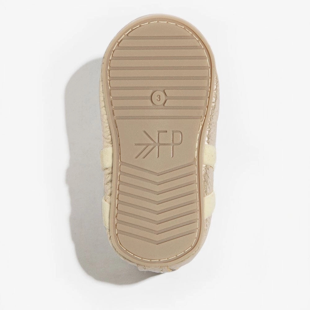 Platinum Ballet Slipper Baby Shoe Multidirectional Tread Thermo Regulating