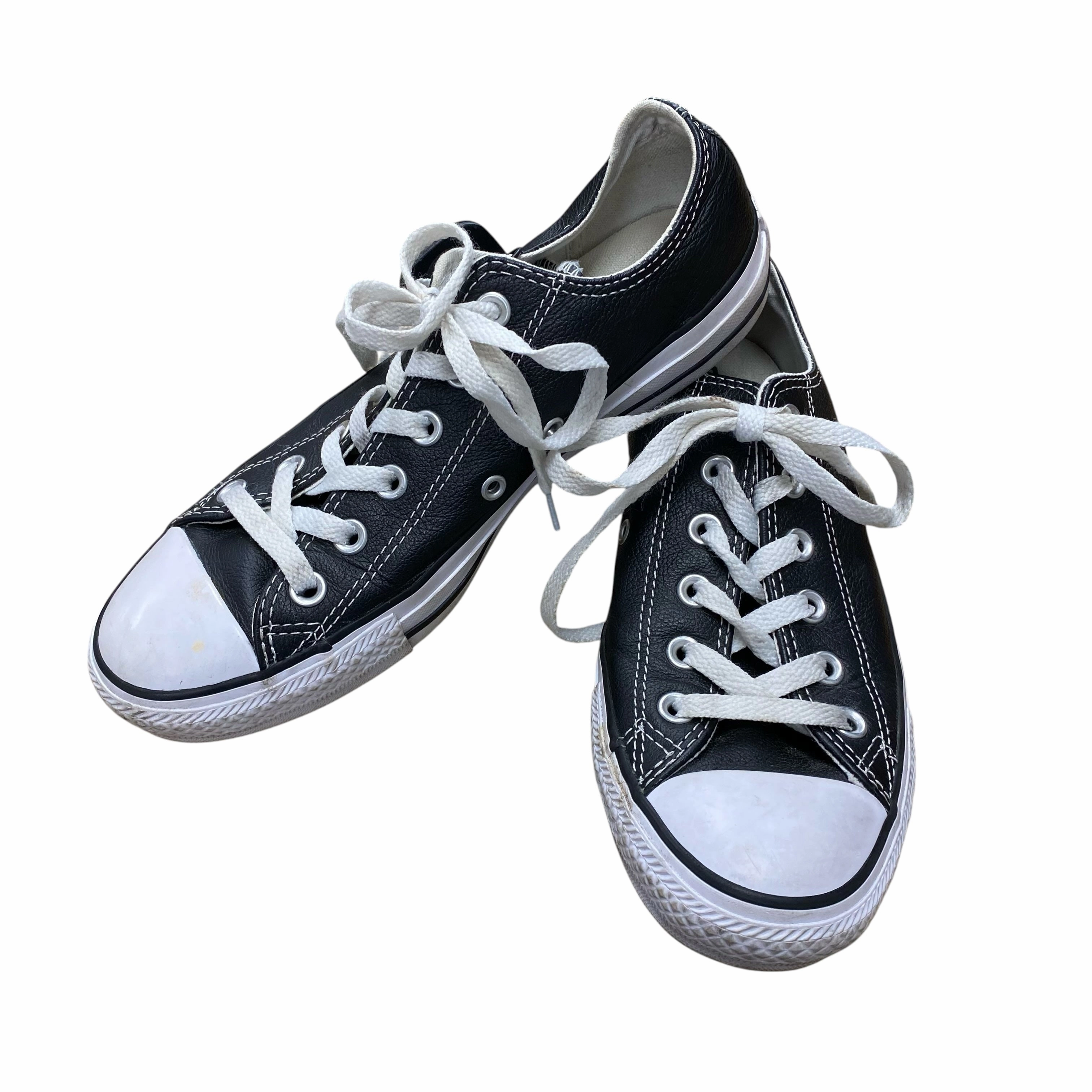 Low Profile Cushioning Fashion Trends Shoes Sneakers By Converse In Black & White, Size:8