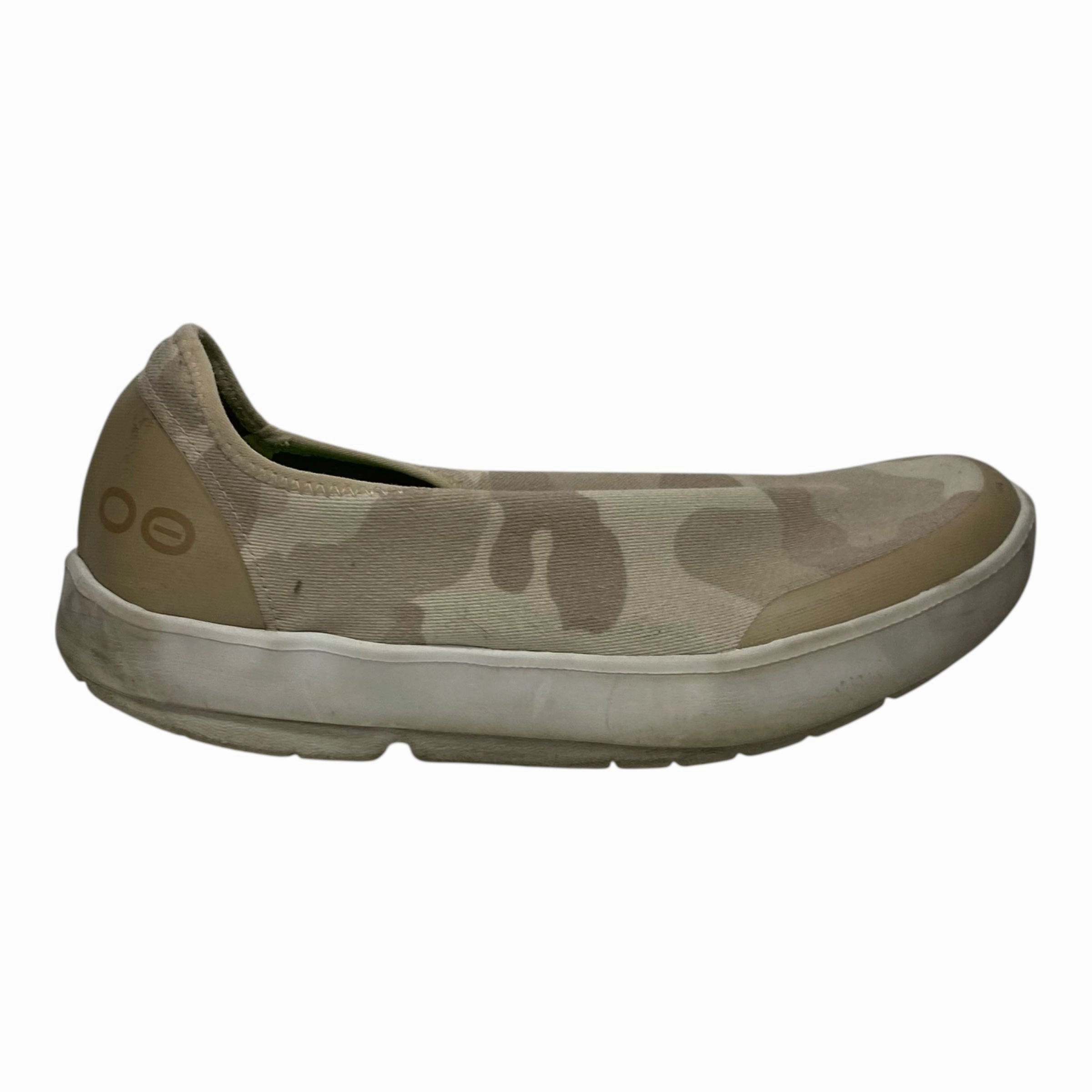 SHOES SNEAKERS by OOFOS in TAN, Size:10 Stay Flexible