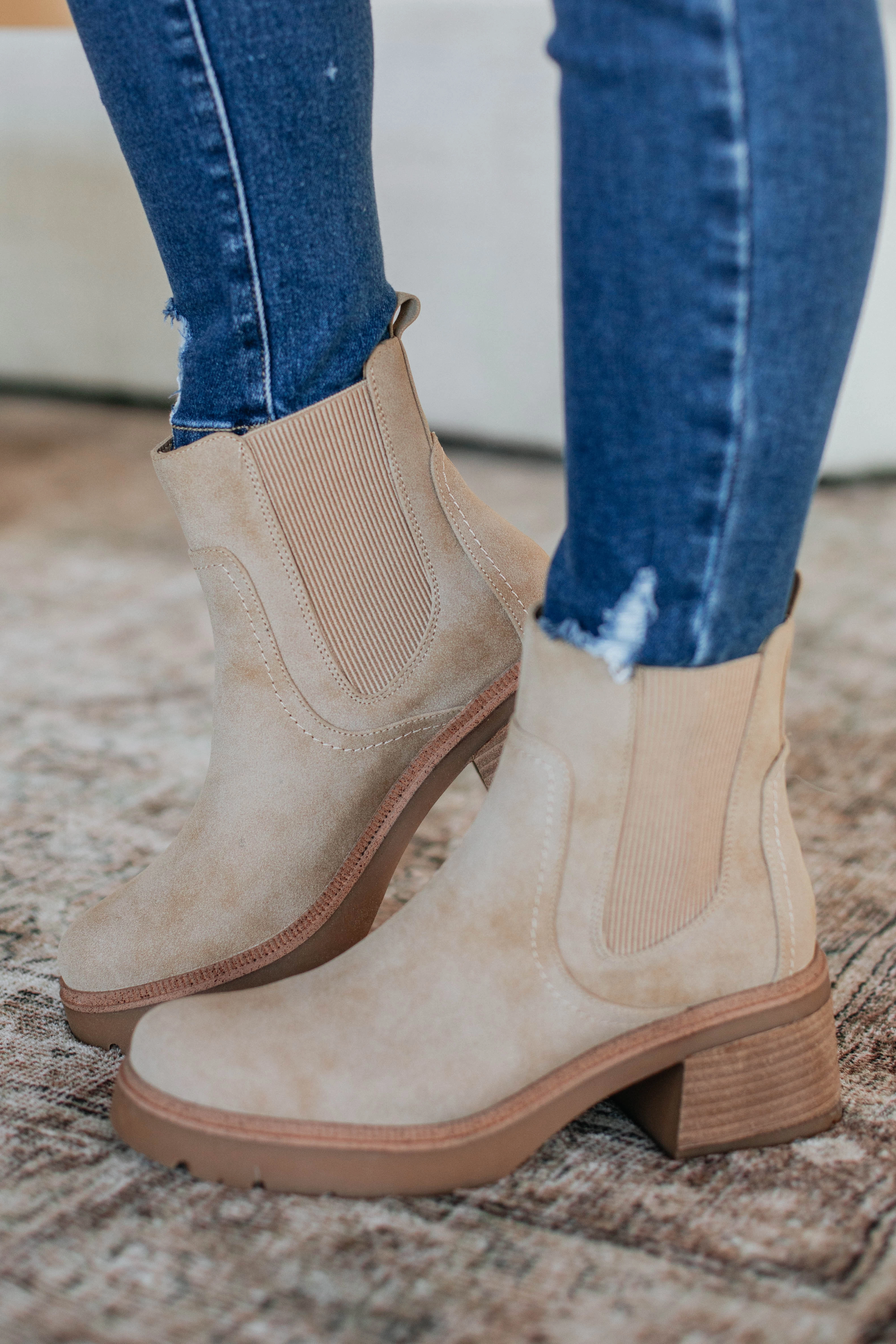 Height Plus Making My Choice Boots - Sand