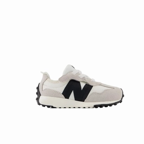 Toe Protection New Balance Toddler's 327 Hook & Loop Grey/Black (Sizes Infant 7 to 10)