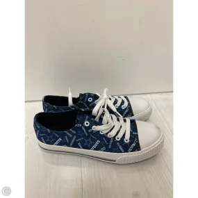 Luxe Touch Ventilation Ports Shoes Sneakers By Nfl In Navy, Size: 10