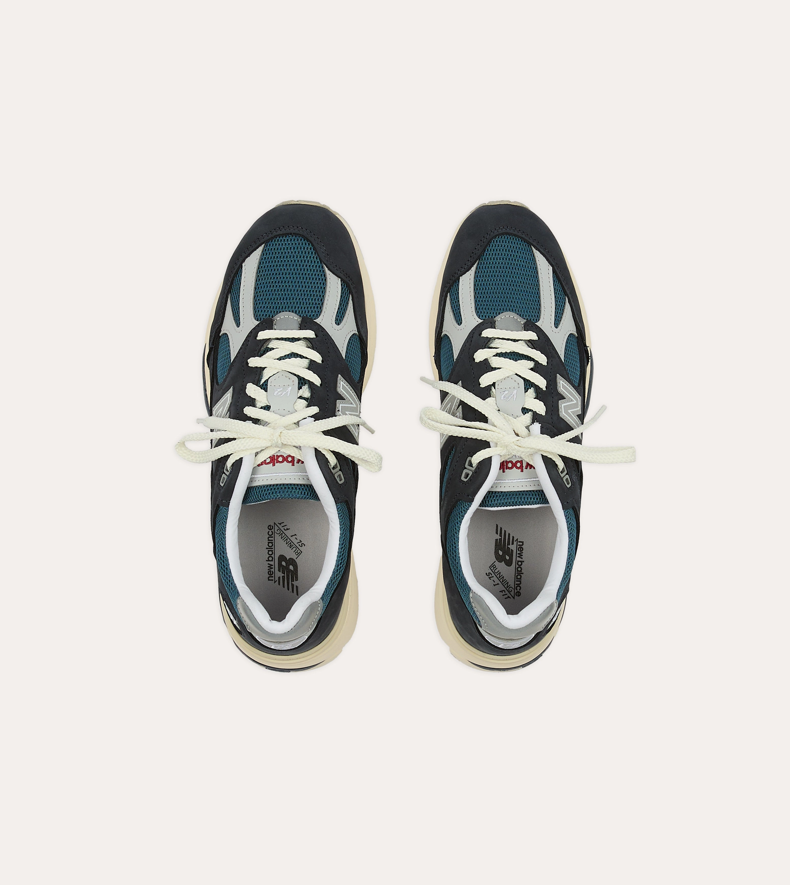 Busy Path Anti Fatigue Technology New Balance Navy 'Vintage Sport' Made in UK 991v2 Trainers