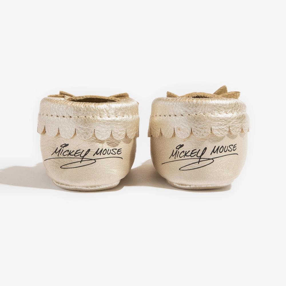 BreathableMesh Modern kids' designs Platinum Mickey Mouse Bow Baby Shoe