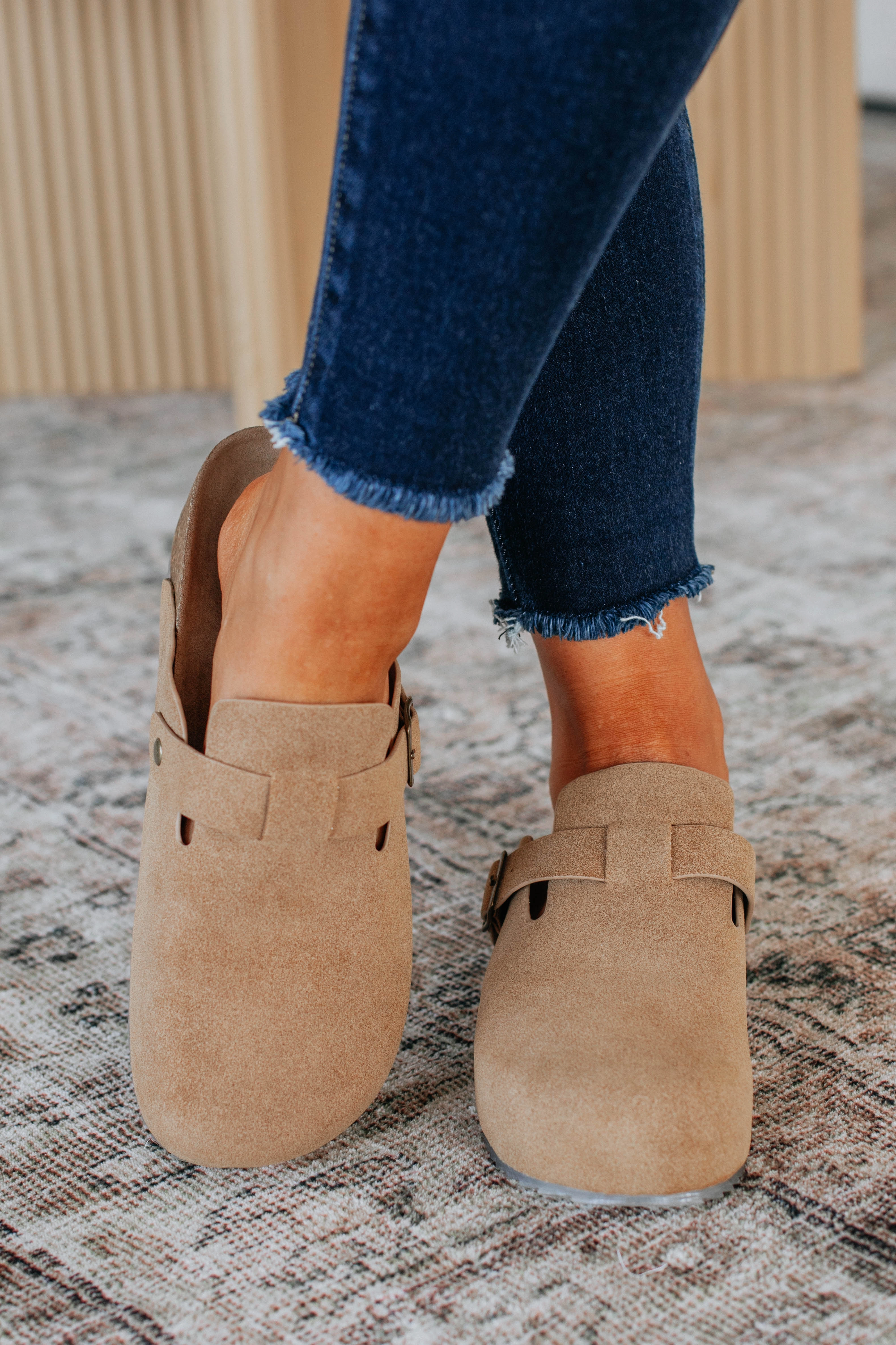 Problem Free Platform Clogs - Taupe Breath Fresh