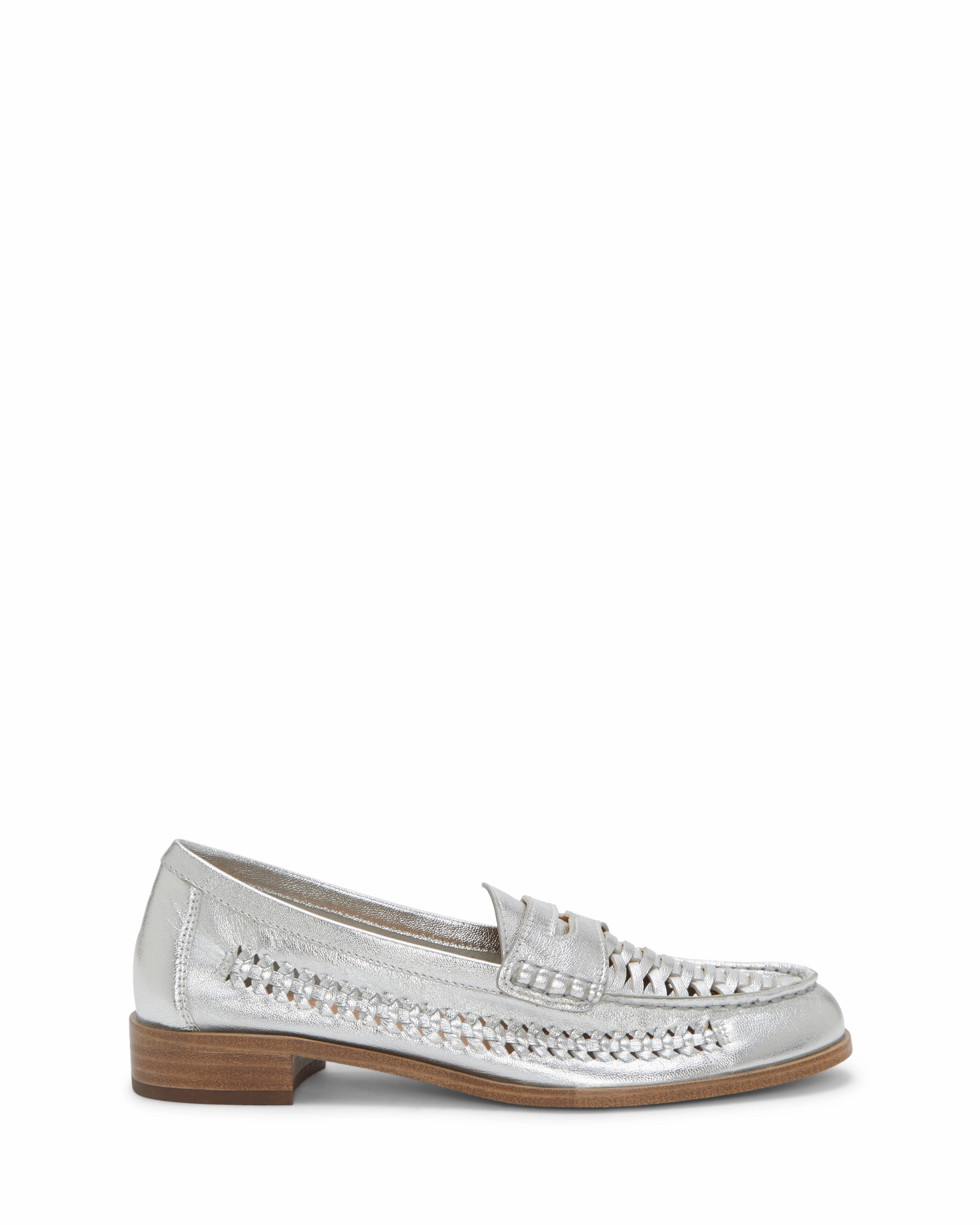 Calie Penny Loafer Silver Shine