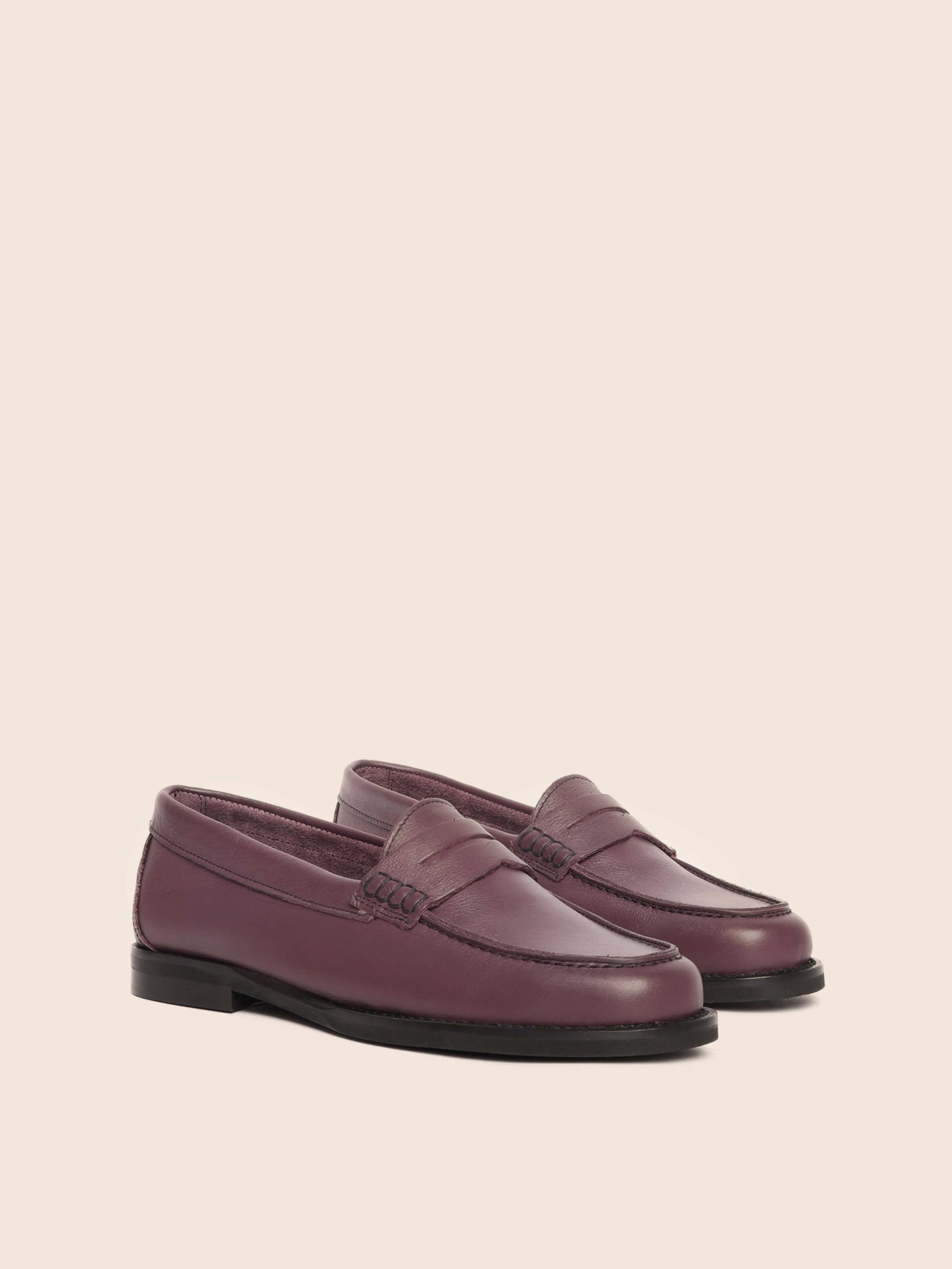 Napoli Plum Loafer mesh ventilation