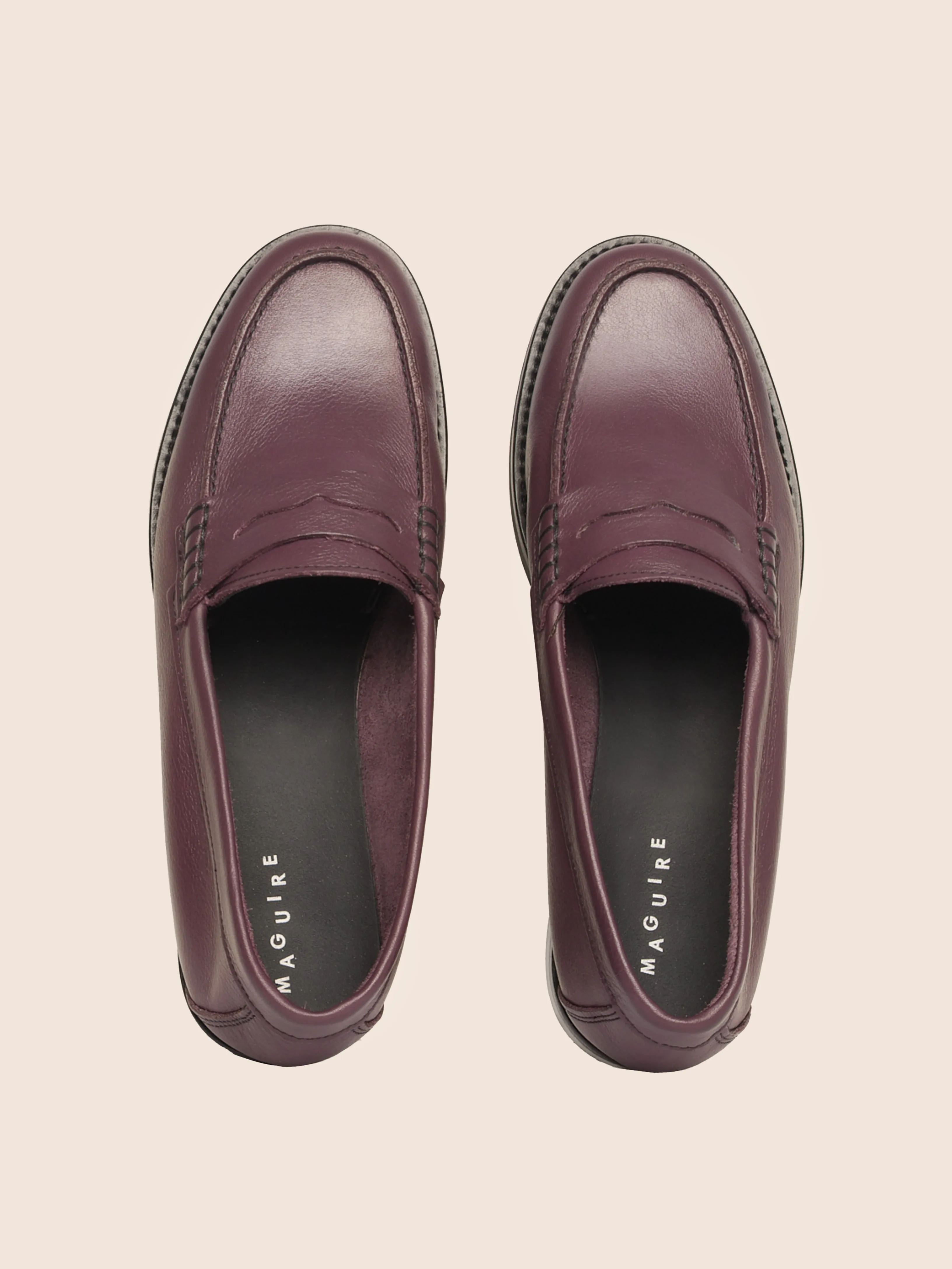 Slip Resistant Napoli Plum Loafer