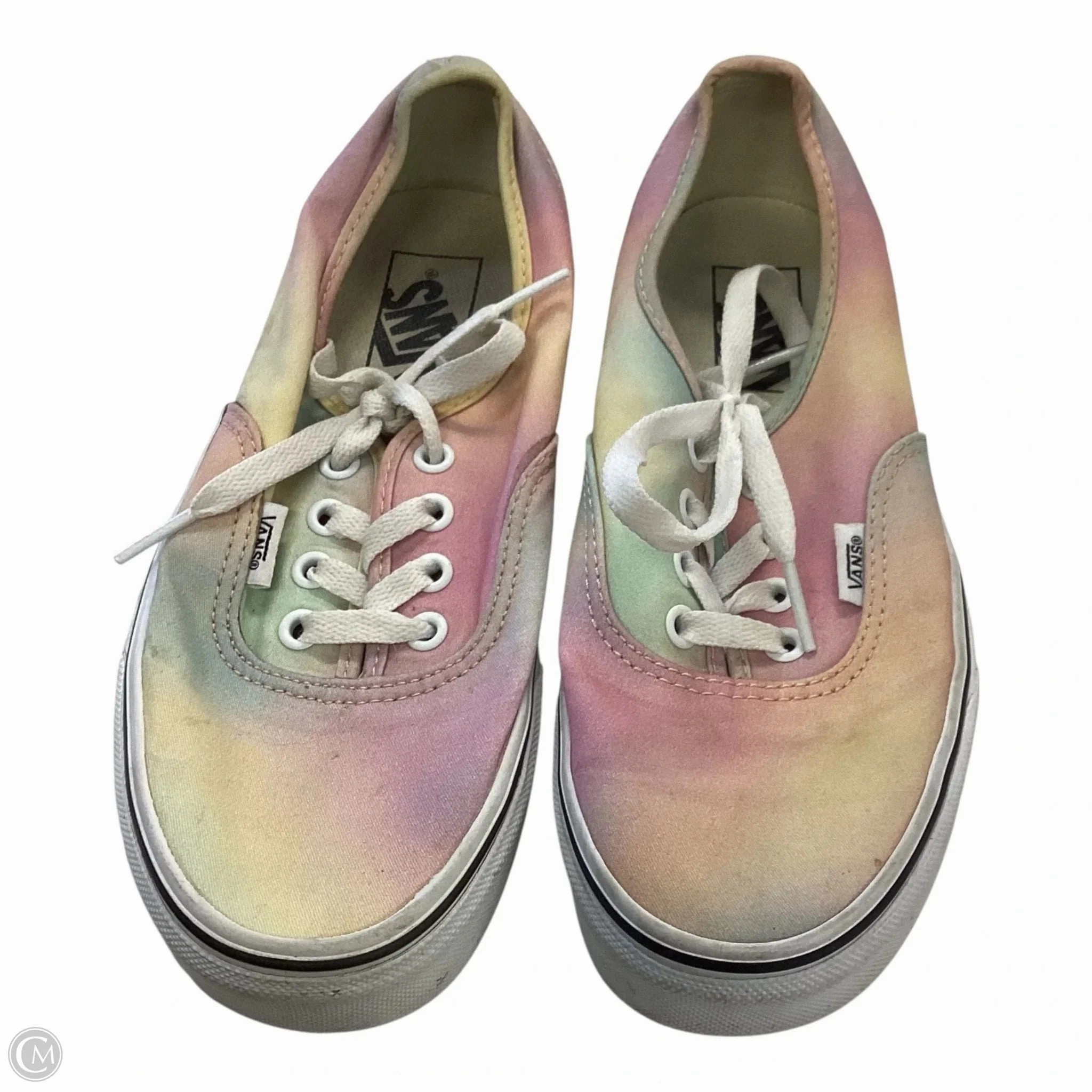 Breathable Outsole Vents Stand Long Shoes Sneakers By Vans In Tie Dye Print, Size: 7