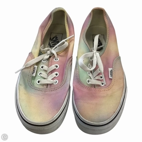 Breathable Outsole Vents Stand Long Shoes Sneakers By Vans In Tie Dye Print, Size: 7