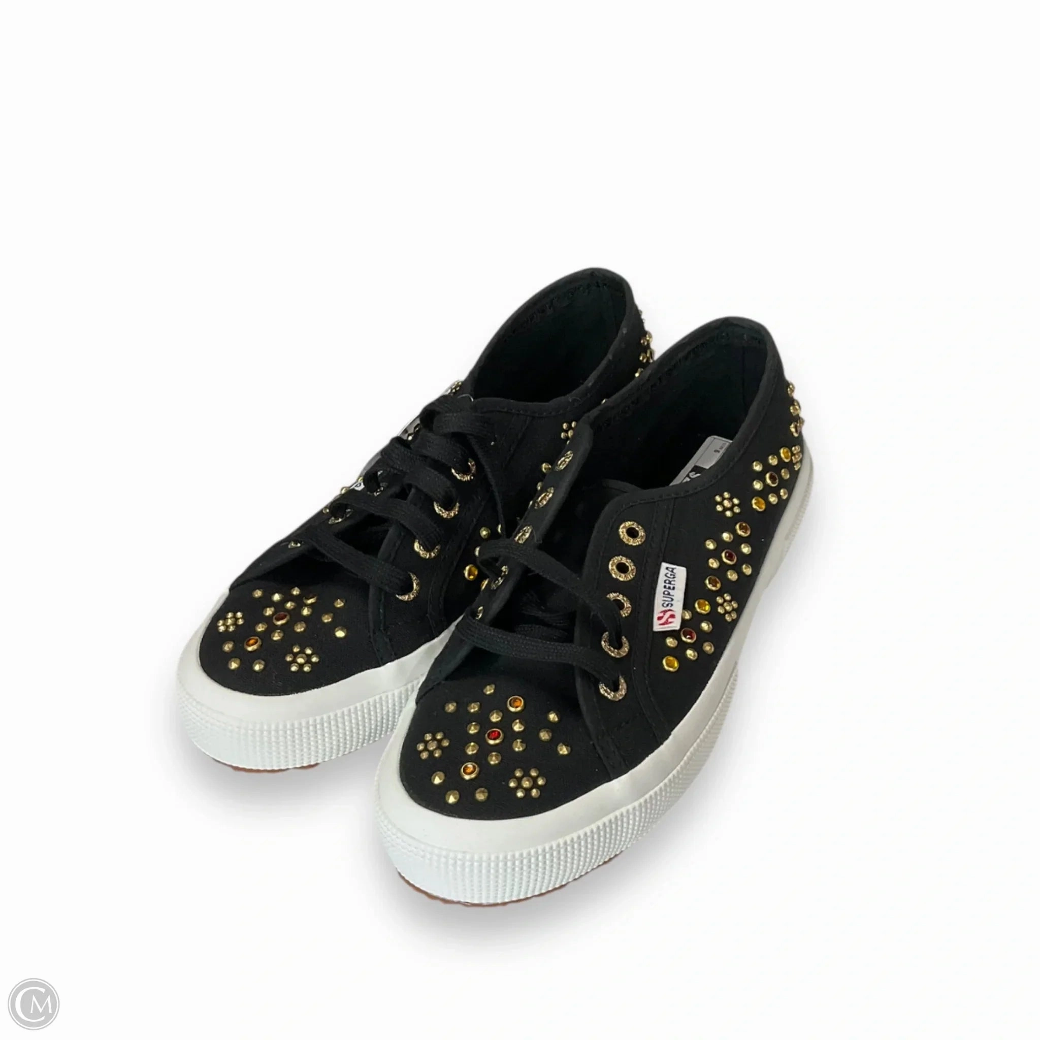 Bold Style Vibrant Style Shoes Sneakers By Superga In Black, Size: 6
