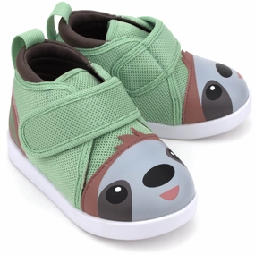 Celebrity Vibe Sloth Squeaky Toddler Shoes | Green/Brown Version 2 2025