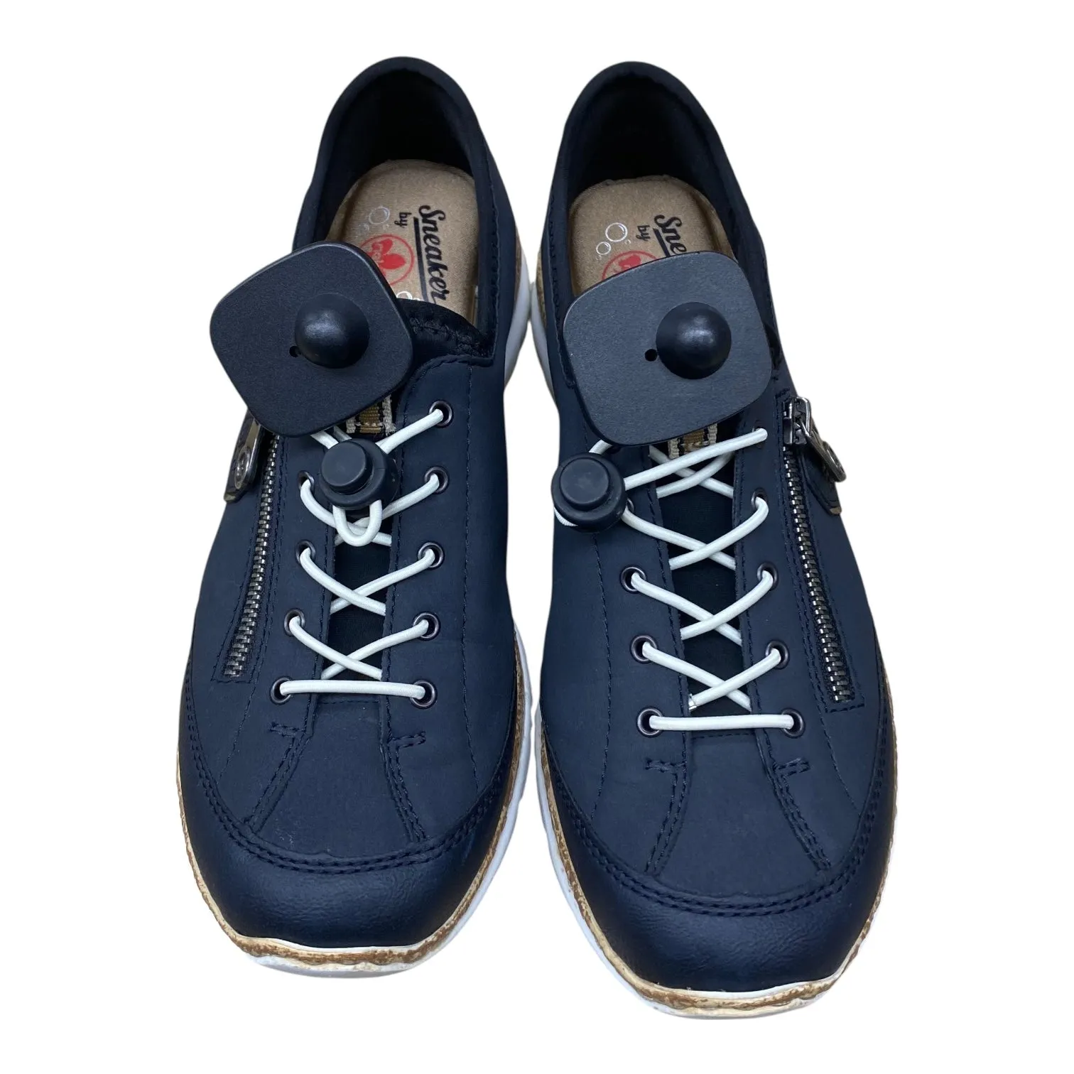 Low Comfort Shoes Sneakers By Riekers In Navy, Size:9.5
