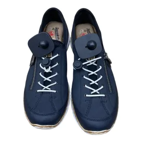 Low Comfort Shoes Sneakers By Riekers In Navy, Size:9.5