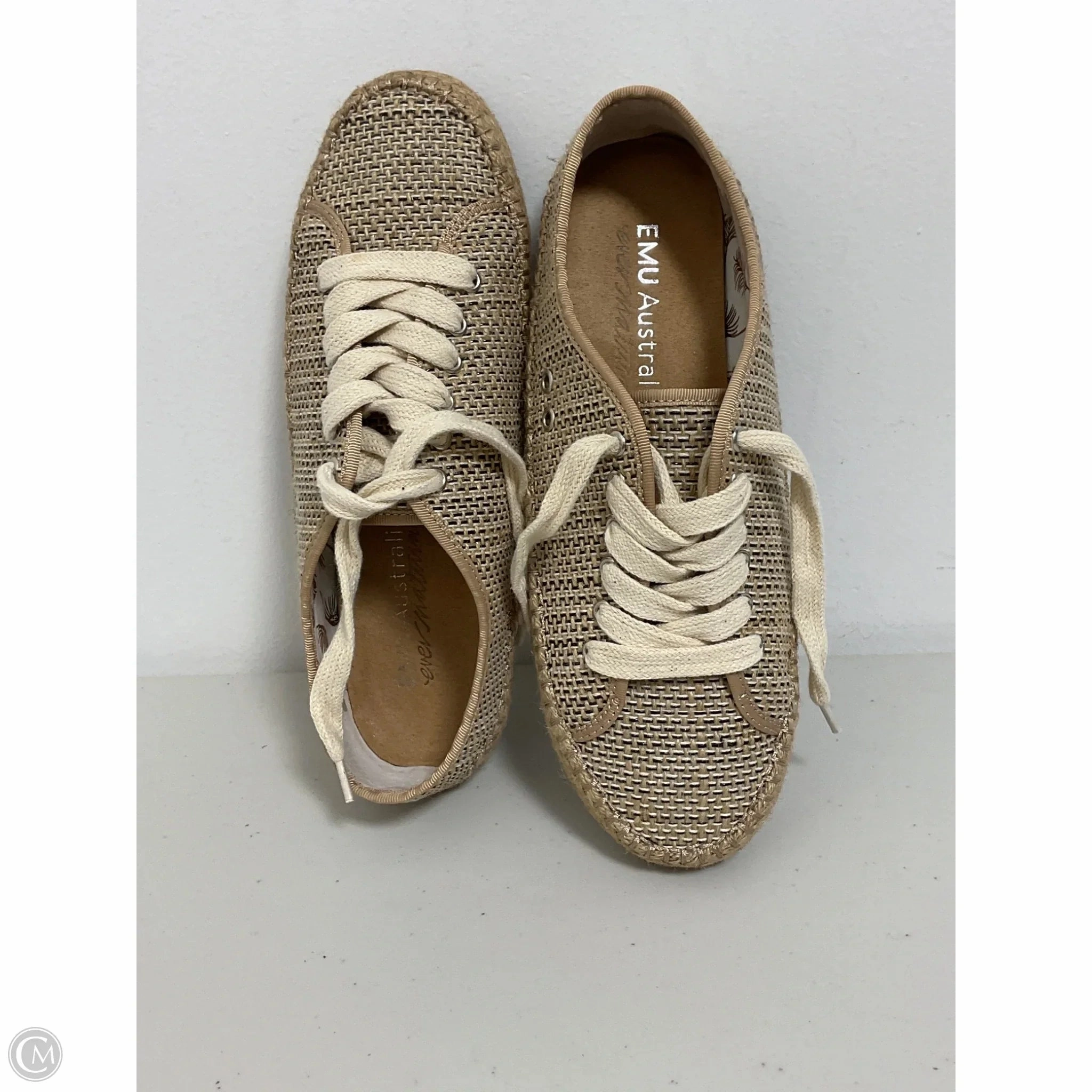 Fashionable Design Refined fit Shoes Sneakers By Emu In Beige, Size: 9