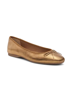 Flexible Support Shoes Travel Shoes The Hummingbird - Vintage Gold Leather
