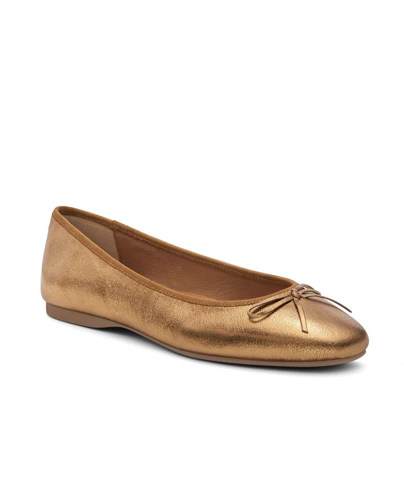 Flexible Support Shoes Travel Shoes The Hummingbird - Vintage Gold Leather