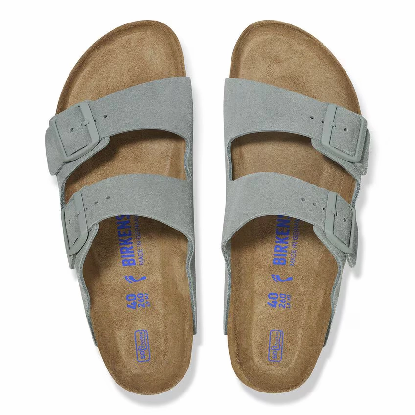 Stylish Comfort Shoes Sandal Style Birkenstock Women's Arizona Soft Footbed Sandal - Pure Sage