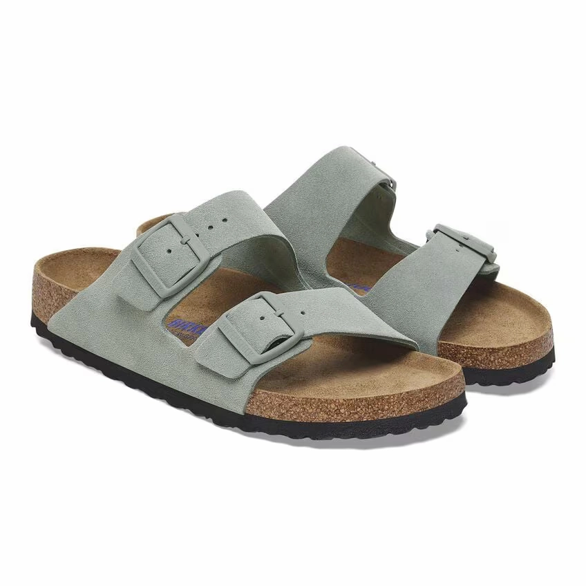 Birkenstock Women's Arizona Soft Footbed Sandal - Pure Sage Gentle Lifestyle Sandals