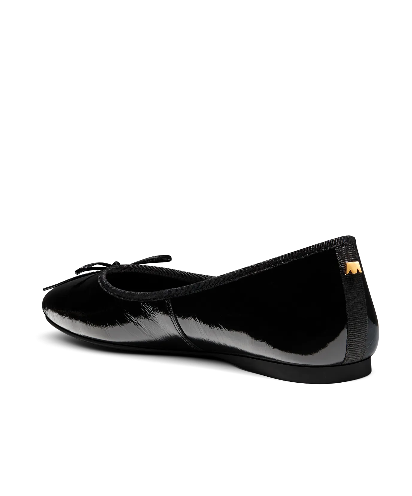 The Songbird - Black Patent Leather Shock Absorption Midsole