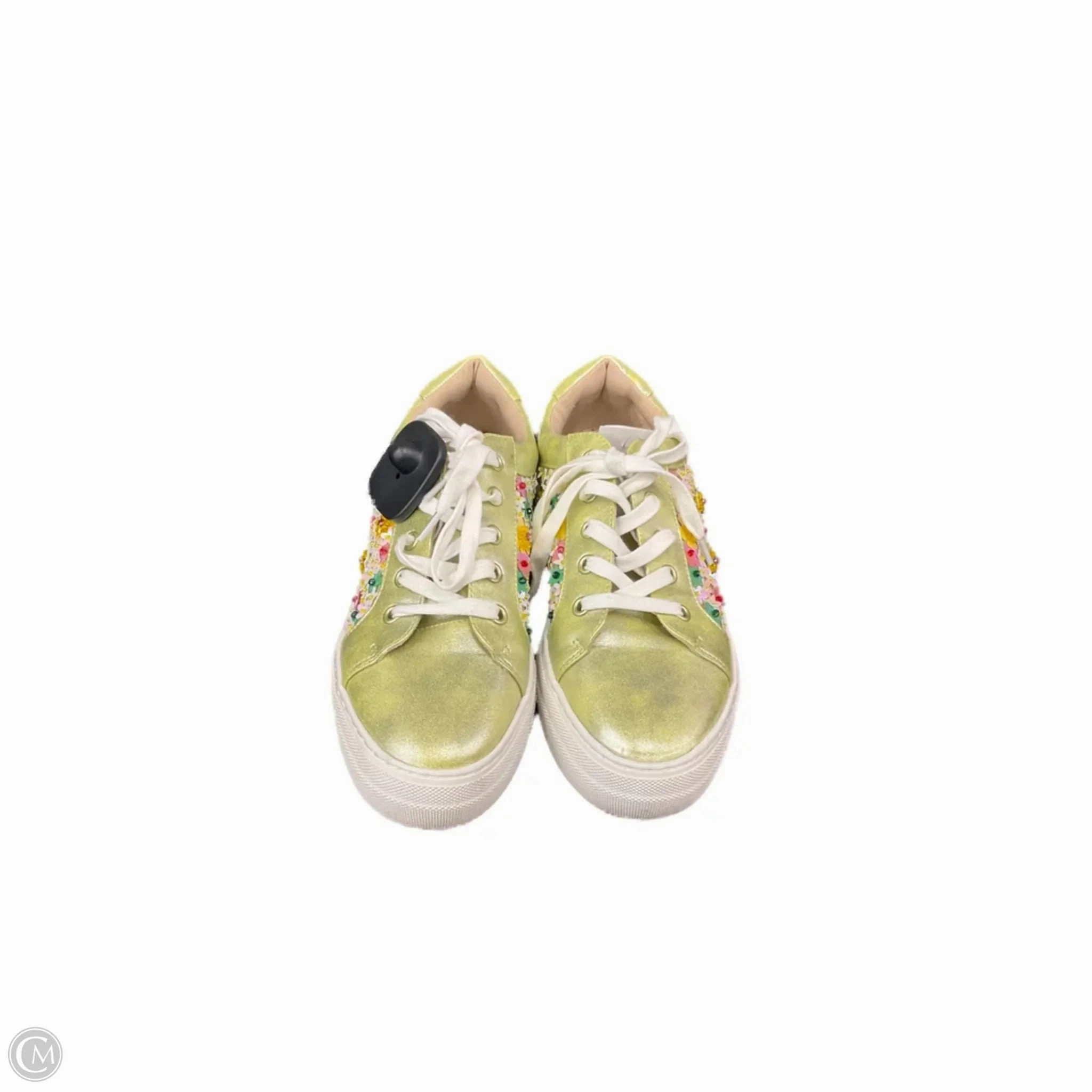 Breathable Use Rubber Traction Grip Shoes Sneakers By Betsey Johnson In Multi-colored, Size: 8.5