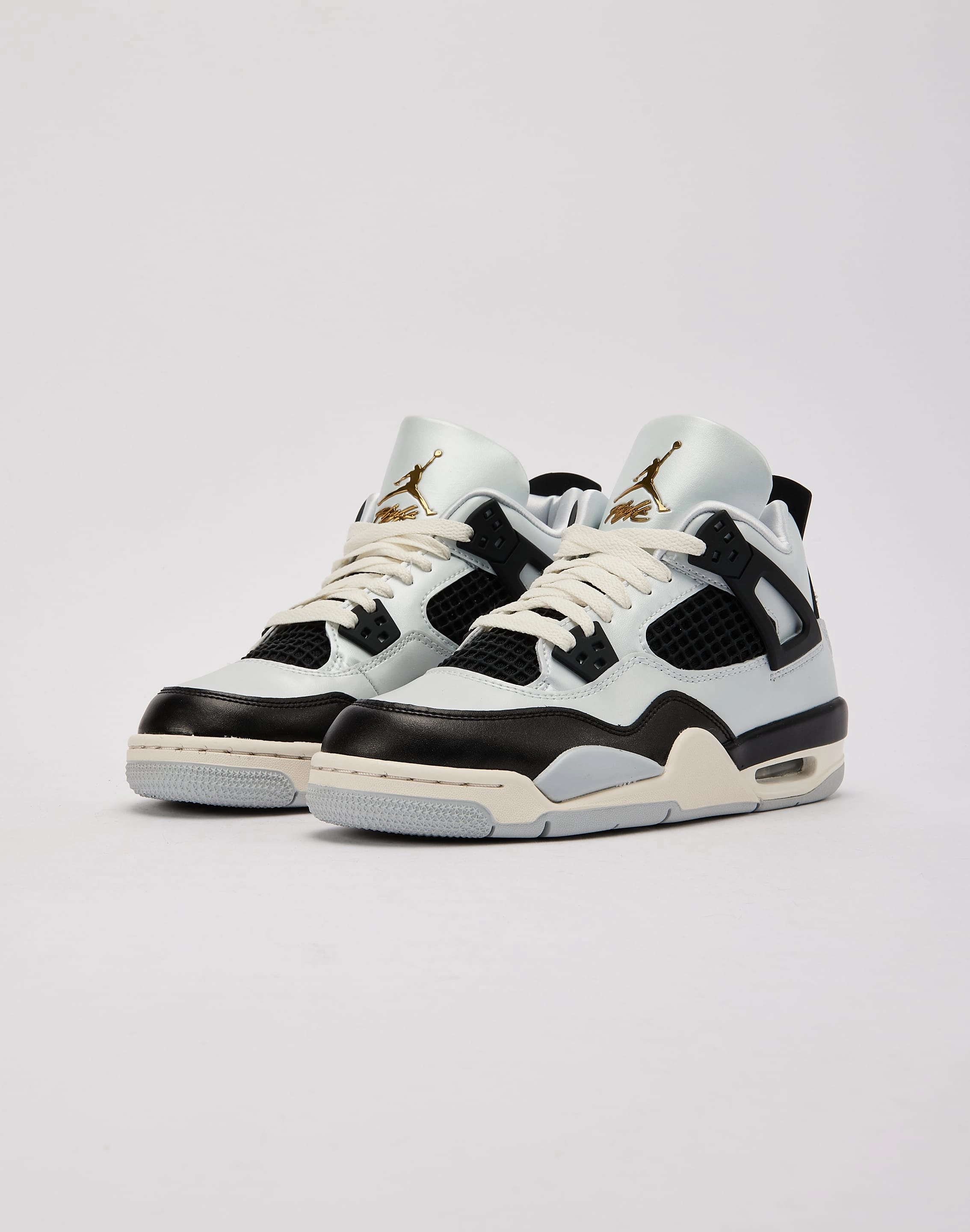 Reinforced heel Multi Density Foam Jordan Air Jordan 4 Retro 'Pure Platinum' Grade-School
