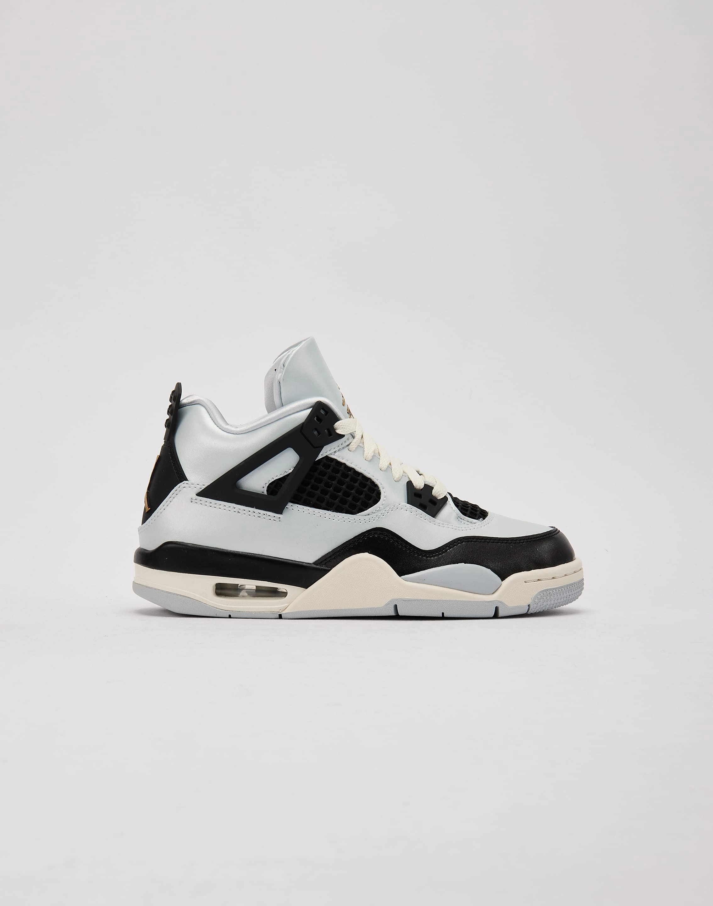 Durable Stitching Multi Density Foam Jordan Air Jordan 4 Retro 'Pure Platinum' Grade-School