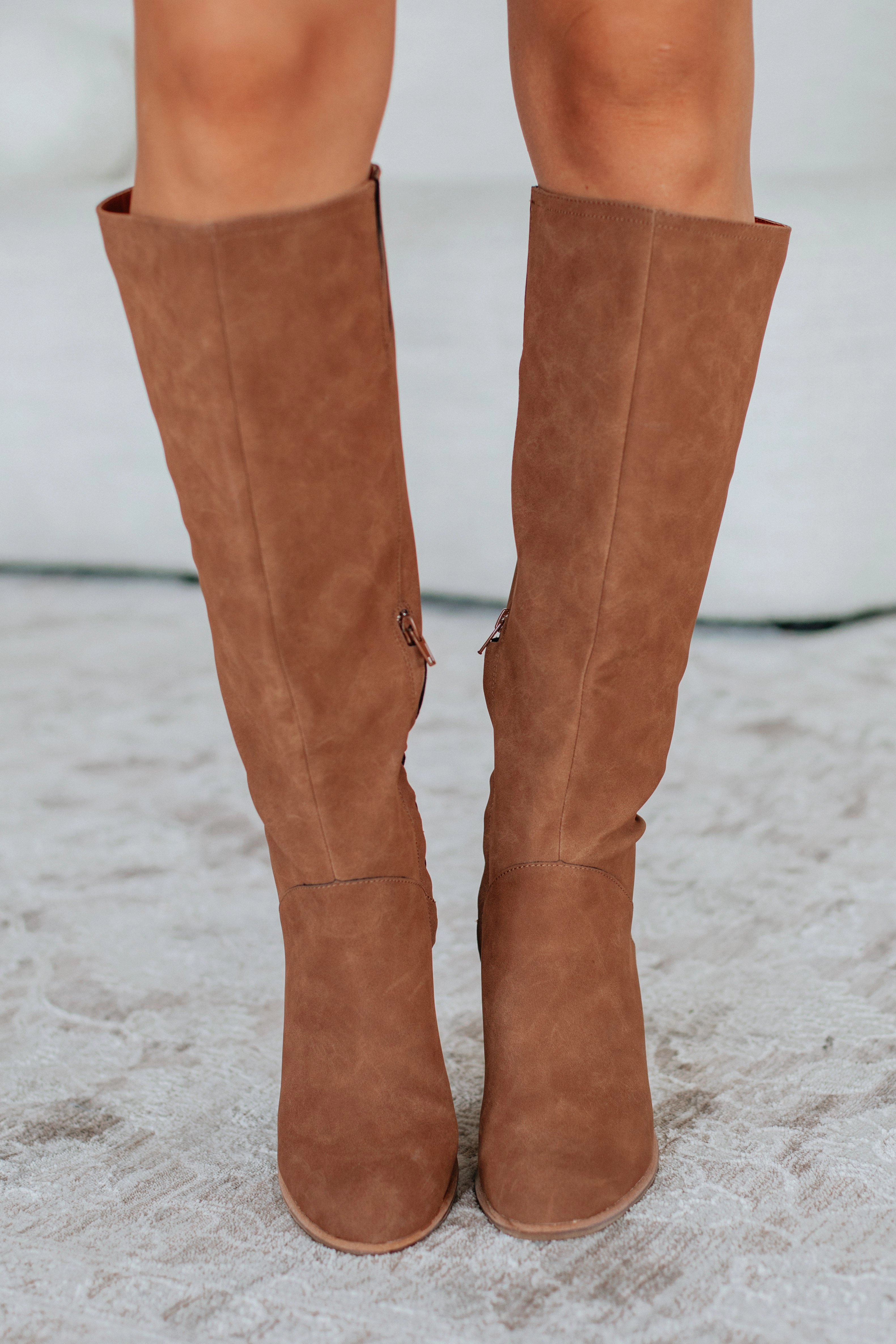 Lace Up Style Finding My Way Boots - Caramel