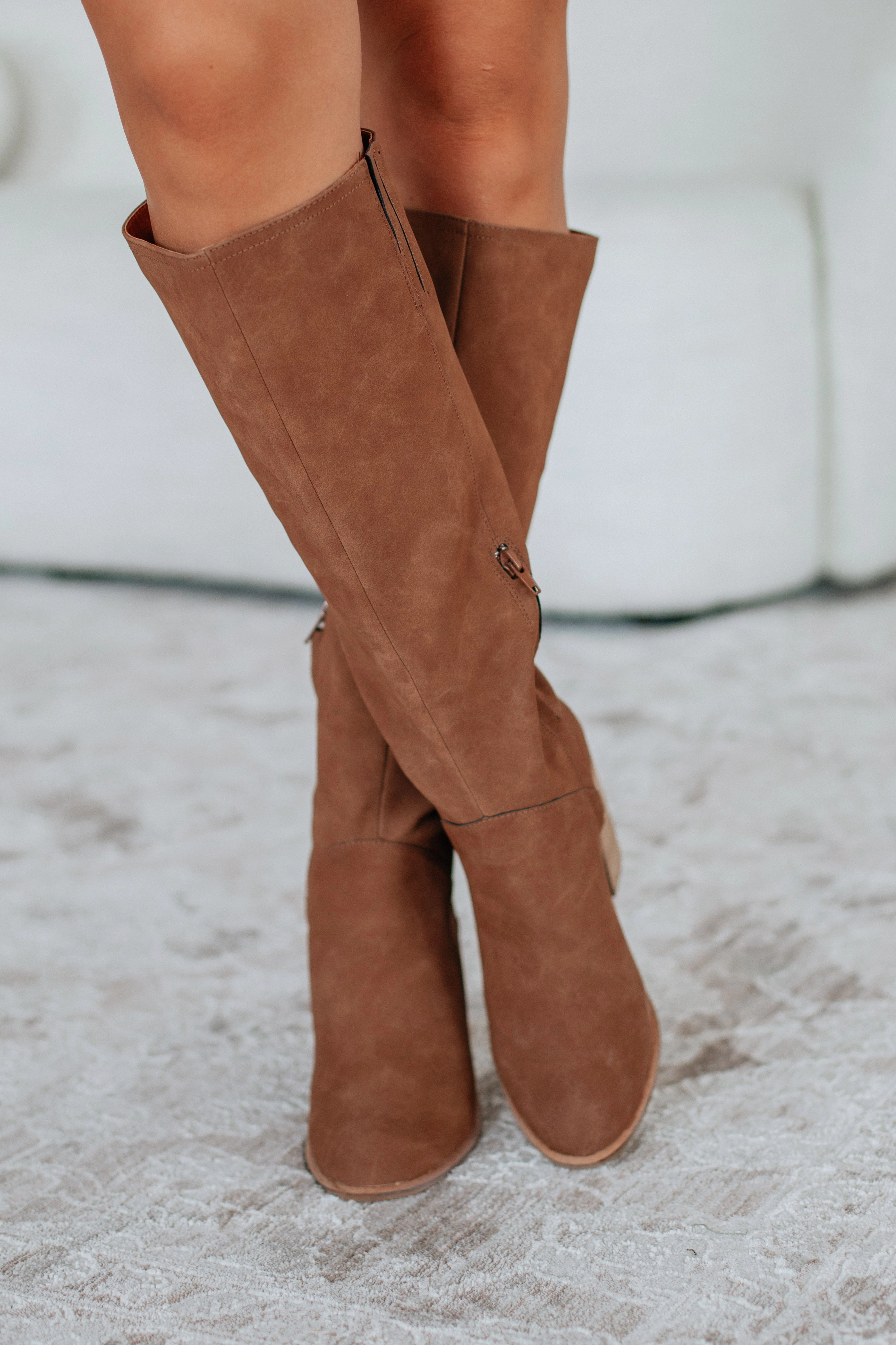 Finding My Way Boots - Caramel Sky View