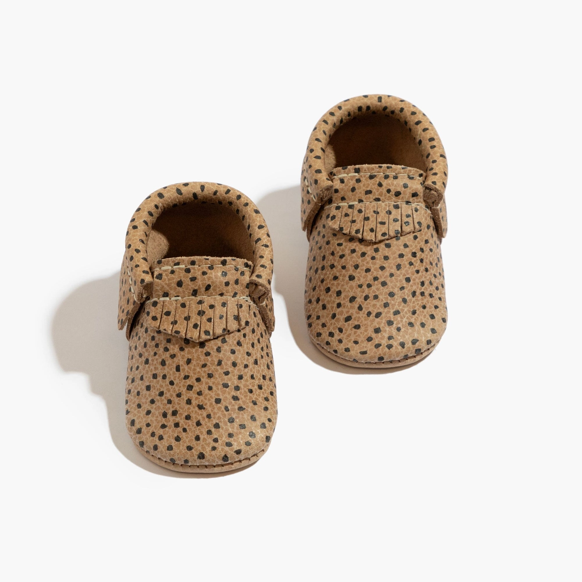 Flexible structure Almond Speckles Moccasin Baby Shoe
