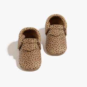 Flexible structure Almond Speckles Moccasin Baby Shoe