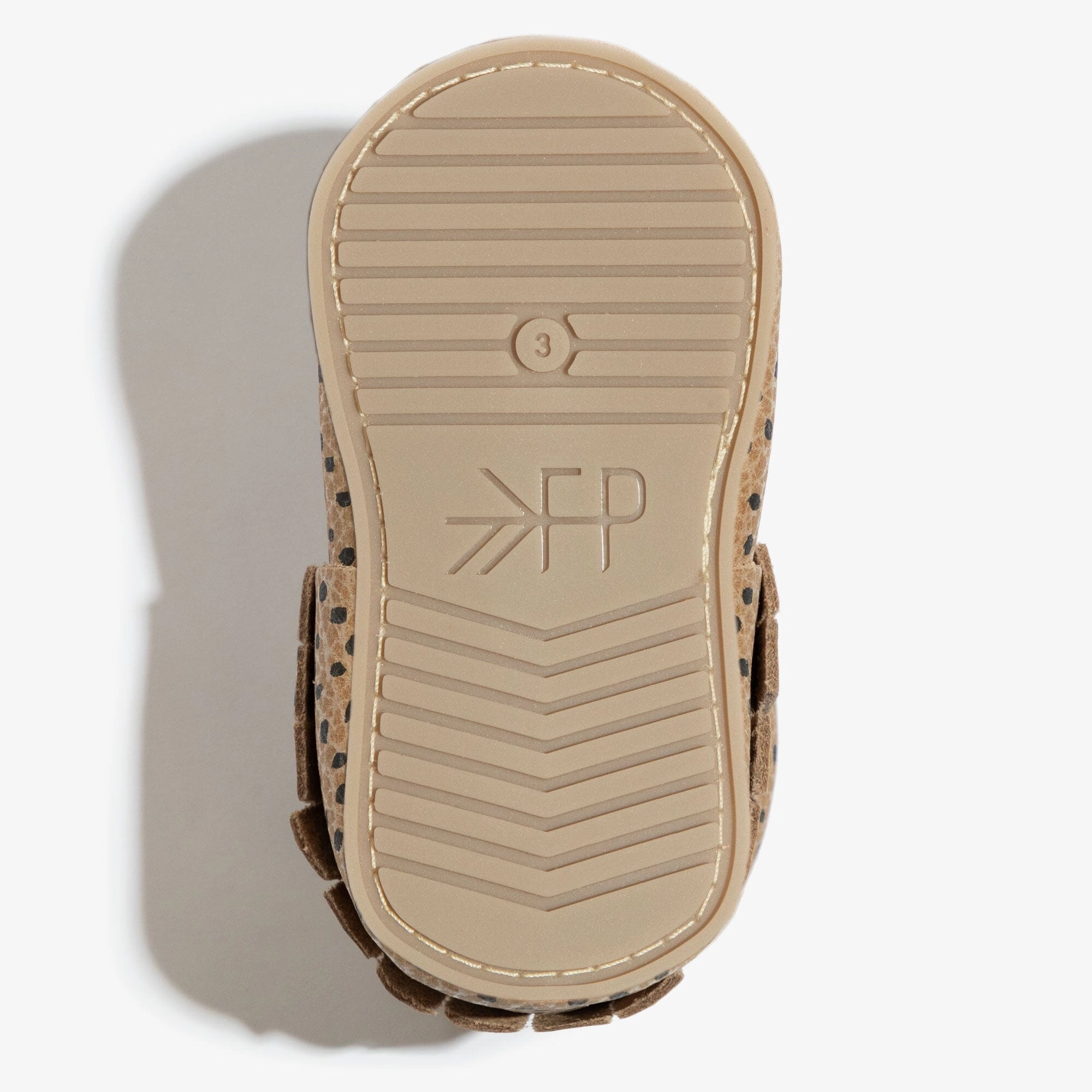 Fall kids' attire Almond Speckles Moccasin Baby Shoe