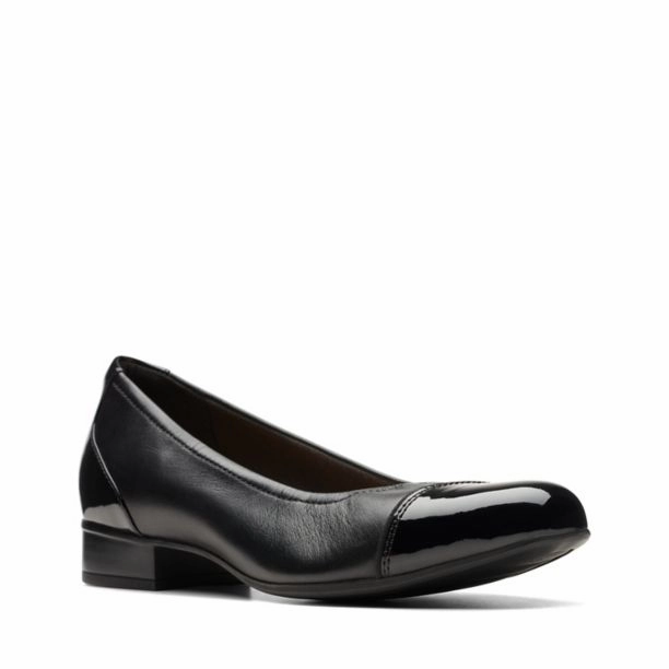Clarks Women's Juliet Step - Black Reinforced heel