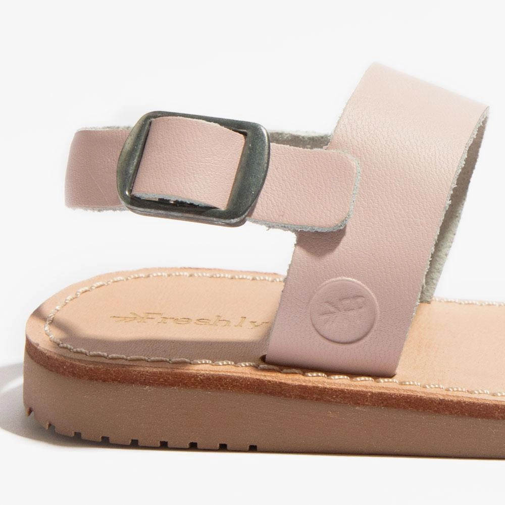 Padded Heel Breathable Flats Rose Gold with Blush Sanibel Sandal