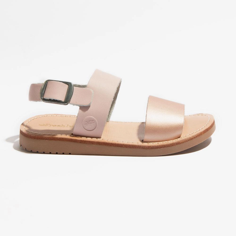 Red Bold Rose Gold with Blush Sanibel Sandal
