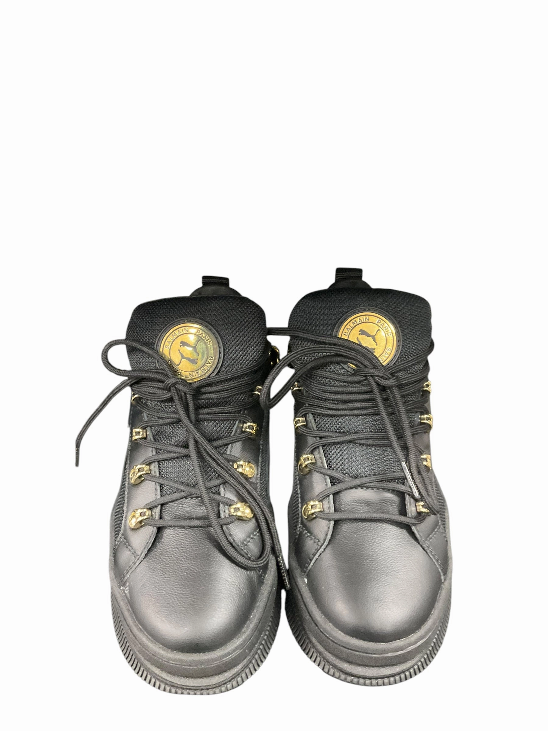 Shoes Sneakers By Balmain In Black, Size: 6.5 Step Smooth