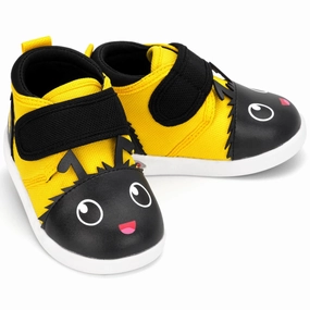 Fitness City Edge Bee Squeaky Toddler Shoes | Black/Yellow