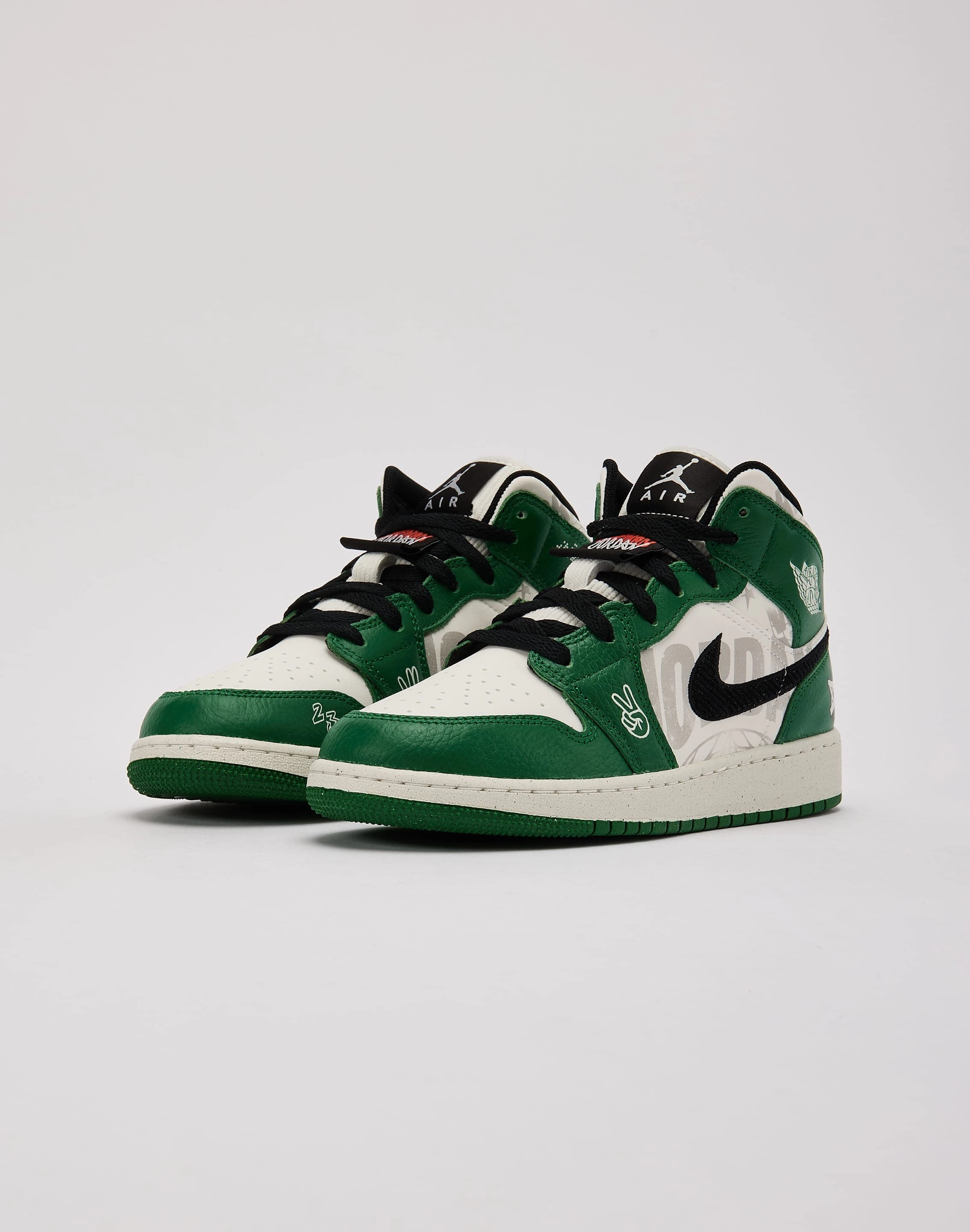 Jordan Air Jordan 1 Mid SE Grade-School CurvedHeel Rubber Toe Guard