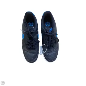 Shoes Sneakers By Nike In Black & Blue, Size: 9 Quick lacing
