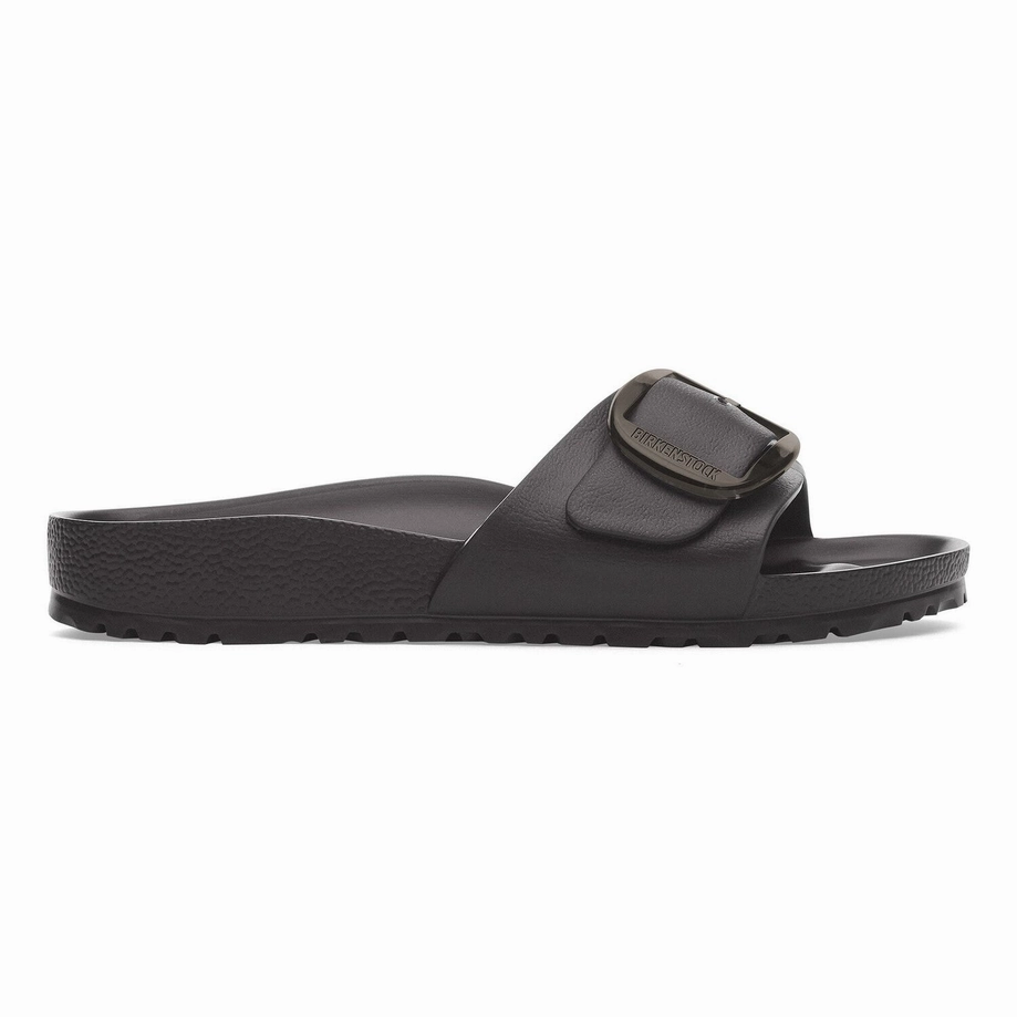 Quick Dry Slides Anti Fatigue Sandals Birkenstock Women's Madrid Big Buckle EVA Sandal - Black