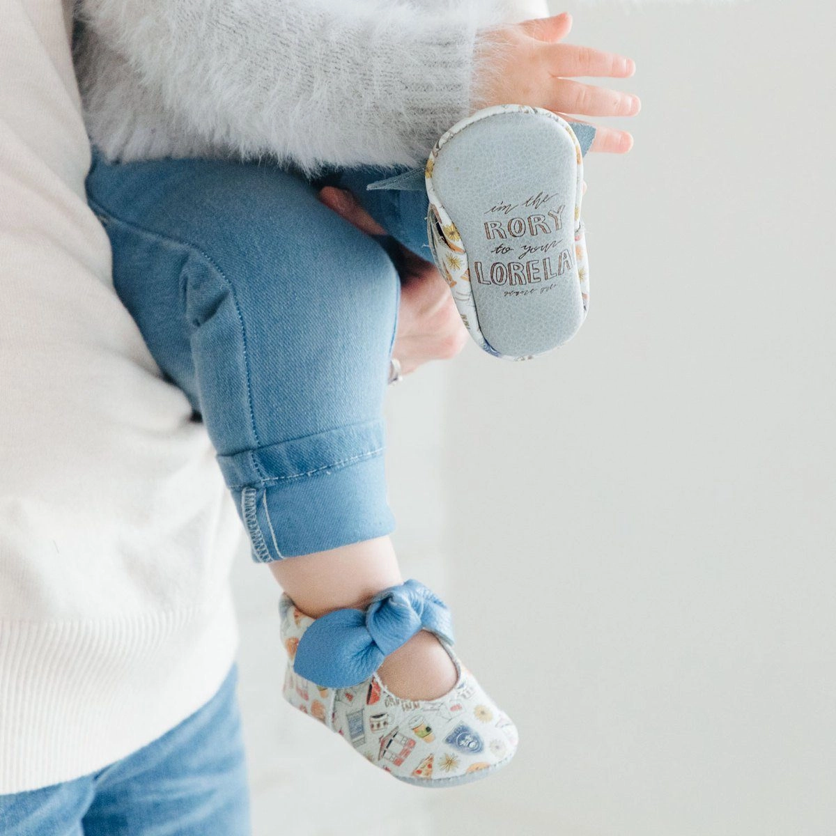 Gilmore Girls Knotted Bow Baby Shoe Air Circulation Bacterial Growth Prevention