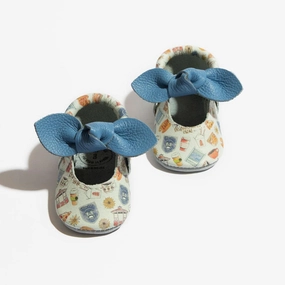 Padded Ankle Support Gilmore Girls Knotted Bow Baby Shoe